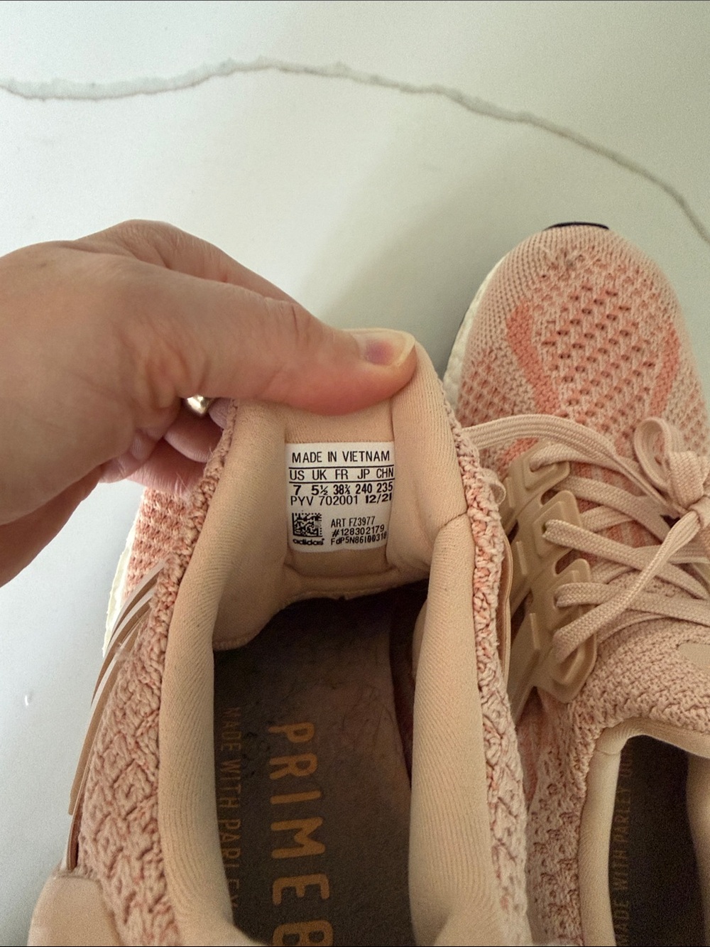 adidas Women's ultraBoost Running Shoe - Pale Pink/Blush - Picture 8 of 14